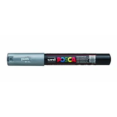 Image de Uni Ball Posca Marqueur Pointe Extra Fine Argent
