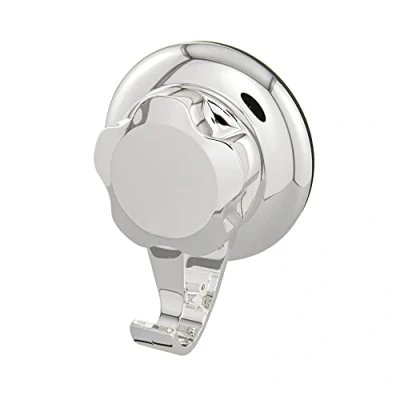 Image de Compactor Bestlock crochet ventouse argent, 7,1 x 4 H 8,7 cm, RAN7817