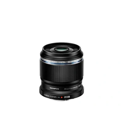 Image de Olympus M.Zuiko Objectif macro Digital ED 30mm F3.5, adapté à tous les appareils MFT (Olympus OM D &amp; PEN, modèles Panasonic série G), noir
