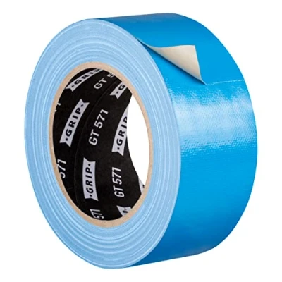 Image de GRIP Eventbasics Ruban adhésif en tissu bleu ciel 50 mm x 25 m Gaffa Tape GT 571 Très forte adhérence professionnel pour marquage, bricolage, fixation, réparation, etc.