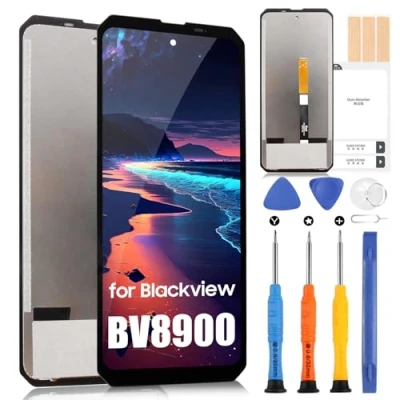 Image de ARSSLY Écran LCD pour Blackview BV8900​, écran BV8900 PRO 6,5 pouces, tactile Digitizer Remplacement Assembly + Kit de réparation (Noir)