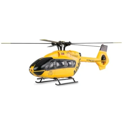 Image de Amewi ADAC H145 hélicoptère sans balais 6 canaux 6G RTF radiocommandé RC modèle de Licence Jaune