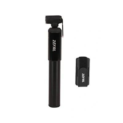 Image de ZEFAL MT. Mini Pompe VTT Robuste et Légère Noir, 230 mm, 4 Bar Pression, Schrader Presta