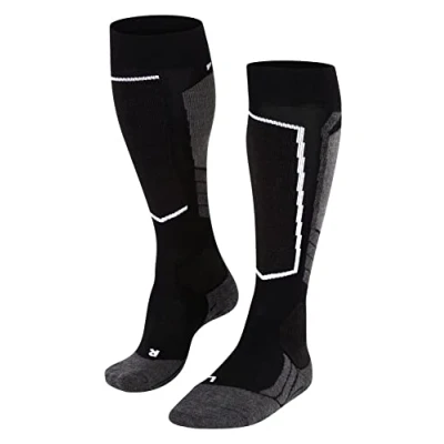 Image de Falke SK2 WOOL Skiing Functional Mediumcushioned Chaussettes hautes, Femme, Taille: 39/40, Nearly black