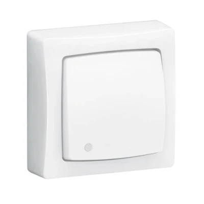 Image de Va et vient led temoin complet Appareillage saillie blanc