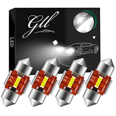 Image de GLL 31MM C5W LED Canbus CSP 1860 1SMD 650 Lumens Pour Feux de Voiture à Ampoules Plaque D&#039;immatriculation Lumière Stationnement Extérieur Coffre Dôme