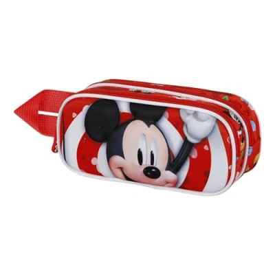 Image de Karactermania Mickey Mouse Twirl 3D Double Trousse pour enfants, Taille: One Size, Rojo