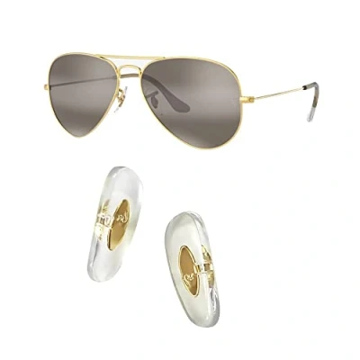 Image de Plaquette de nez rechange à clipser 16 mm pour lunettes soleil Ray Ban Aviator RB3025, jaune, Taille Unique