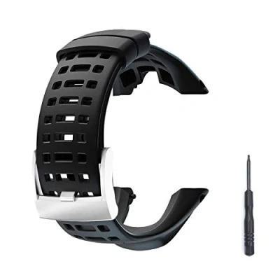 Image de Kits de Remplacement Bracelet Montre Suunto Ambit, en Caoutchouc Souple Accessoires réglable pour Ambit 1/2 / 2S 2R 3 Sport Run Peak