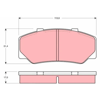 Image de TRW GDB329 Jeu de plaquettes frein non préparé pour indicateur d&#039;usure VOLVO: 740 Break, Berline, 760 UMM: Alter II