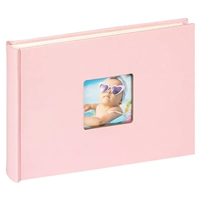 Image de Walther Design Fun FA 207 BR Album Photo avec Couverture à Fenêtre, Rose, 22 x 16 cm