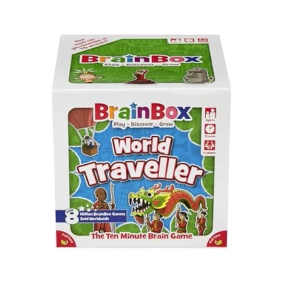 Image de Brainbox World Traveller (Refresh 2022) Card Game Ages 6+ 1+ Players 10 Minutes Playing Time, GREG124437
