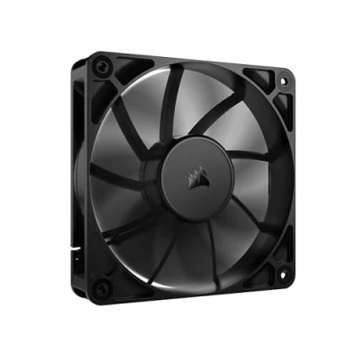 Image de CORSAIR RS120 120mm Ventilateur PWM Connexion Daisy Chain Faible Bruit Roulement à Dôme Magnétique Paquet Unique Noir