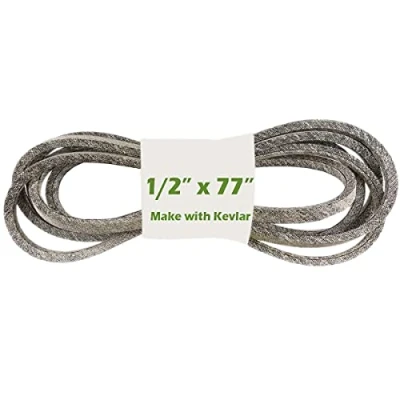 Image de WEPARTICULAR Courroie d&#039;entraînement pour tondeuse à gazon 1/2&#039; x 195,6 cm avec Kevlar compatible MTD/Cub Cadet 754 04062, 942 Murray 37X70, 037X70MA, 37X70MA