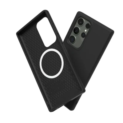 Image de RhinoShield Coque Compatible avec [Galaxy S23 Ultra] SolidSuit Magsafe Fine Technologie d&#039;absorption des Chocs et Finition Premium Mate Classique Noir