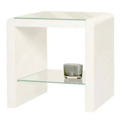 Image de Phoenix Chevet Atlanta Table d&#039;appoint en Bois Blanc, 42,7 x 35 cm