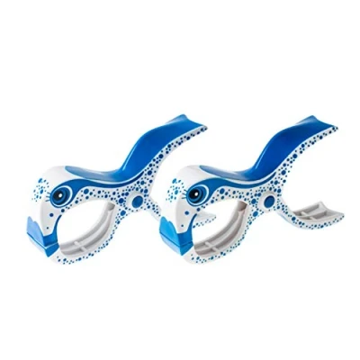 Image de tuuli Summer Clips Pince Plage Serviette Bain Camping Surf Chaise Pousette Linge Accessoire (2X Poisson)