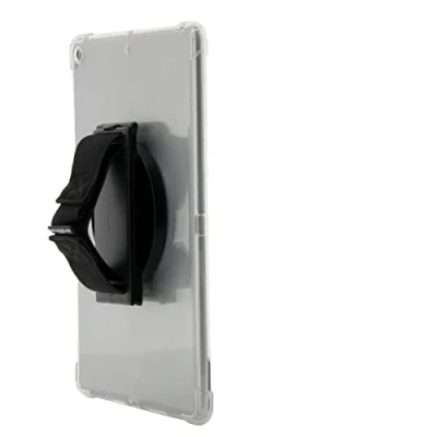 Image de MOBILIS Patte de Saisie Rotative Adhésive Universelle pour Tablette, Rotation à 360, Trépied, Passant Main Réglable, Porte Stylet, Tablet Grip, Noir