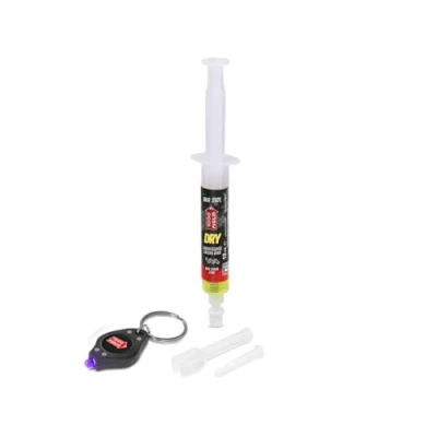 Image de 1000 Miglia BKR 3101 DRY Lubrifiant pour Chaîne Vélo utilisation sur Piste Sèche et Poussiéreuse 12 ml, seringue avec Applicateurs Drop Huggie System, formule fluorescente parfumée