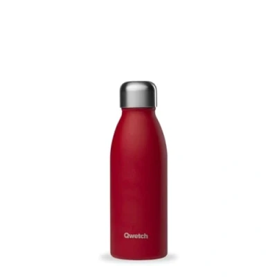 Image de QWETCH Bouteille One inox Ultra Légère Rouge 500ml Gourde Simple Paroi Etanche, Sans BPA &amp; Réutilisable du quotidien, non isotherme