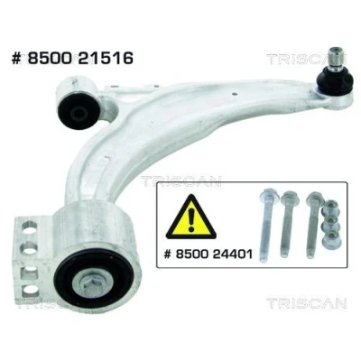 Image de TRISCAN 8500 21516 Bras de suspension avec rotule suspension, support en caoutchouc barre oscillant transversal OPEL: Astra J 5 portes