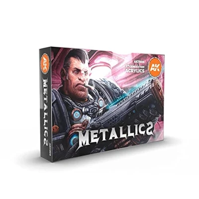 Image de AK Interactive AK11608 Set Couleurs Métallisées 6x17ml