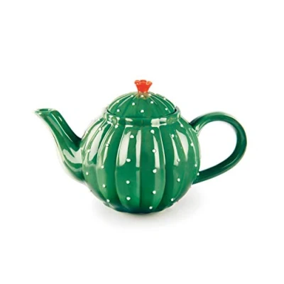 Image de Excelsa Cactus Théière, céramique, 650 ml, vert foncé
