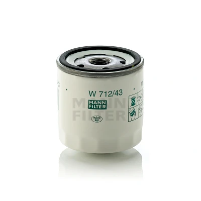 Image de MANN FILTER W 712/43 Filtre à huile 3/4 16 UNF avec un clapet de non retour vissé FORD: FIESTA 4, KA 3 portes, 6, SUZUKI: Vitara I SUV