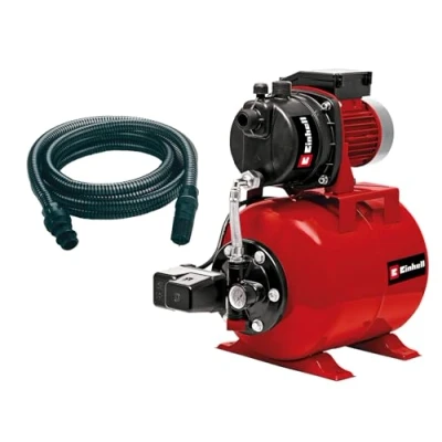 Image de Einhell Groupe de surpression GC WW 6538 Set (650 W, Hauteur d&#039;aspiration 8 m, Câble d‘alimentation 1,4 Interrupteur à pression) Livré avec tuyau 7 m