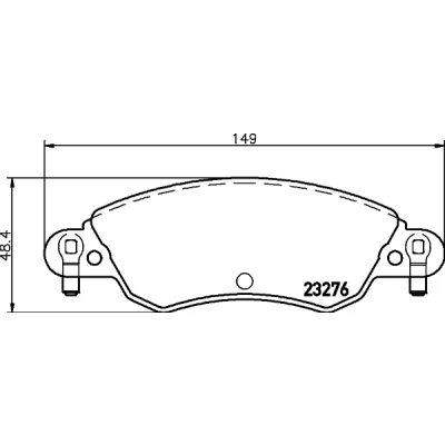 Image de HELLA 8DB 355 019 431 Jeu de plaquettes frein contact signal d&#039;usure inclus avec vis d&#039;étrier accessoires CITROËN: C5 I 5 portes