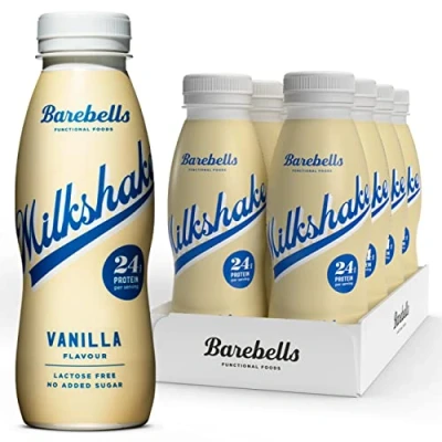 Image de Milkshake protéiné Barebells Vanilla Bouteilles de 8 x 330 ml hautement Sans sucre ajouté lactose 24 g protéines Délicieux goût crémeux