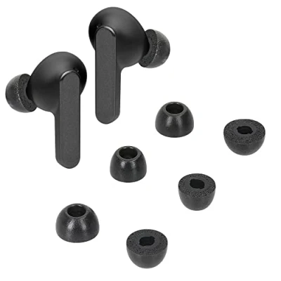 Image de kwmobile 6X Embout Compatible avec JBL Live Pro 2 TWS Embouts de Rechange en Mousse pour Écouteurs 3 Tailles S M L Noir
