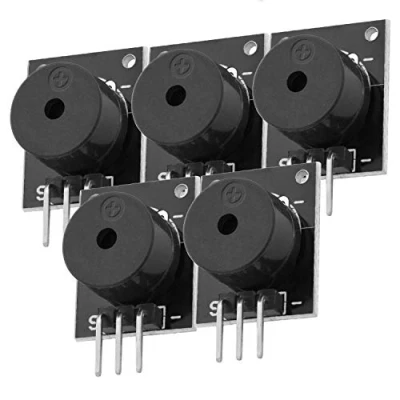 Image de AZDelivery 5X KY 006 Module d&#039;alarme Piezo Buzzer Passif Compatible avec Arduino et Raspberry Pi y Compris Un eBook