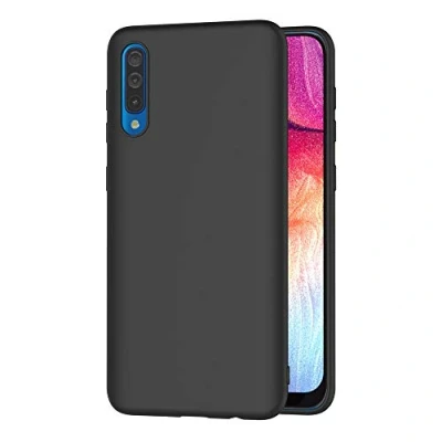 Image de AICEK Coque Samsung Galaxy A50, Noir Silicone pour A50 Housse Etui Case (6,4 Pouces)