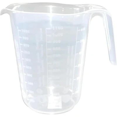 Image de PARENCE. Doseur en Plastique 1L Mesure Précise, Grande Capacité 1000ML, Poignée Ergonomique Graduations transparentes Compatible Lave Vaisselle