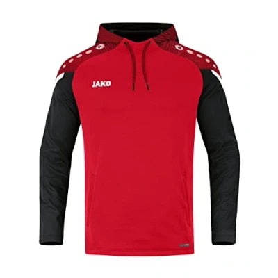 Image de JAKO Performance Sweat à capuche, Homme, Taille: 52/54, Rot/schwarz