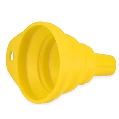 Image de mumbi Entonnoir pliable en silicone (environ 6,3 x 7 cm) Jaune