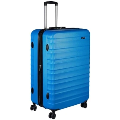Image de Amazon Basics Valise de voyage à roulettes pivotantes, 78 cm, Bleu clair