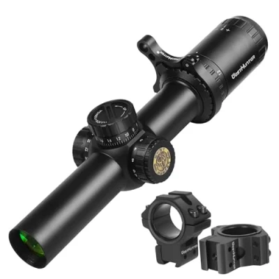 Image de WestHunter Optics HD 1.2 6x24 IR FFP Compact Riflescope, 30mm Tube First Focal Plane Tactical Shooting Scope with Illuminated 1/2 MOA Reticle Dovetail Kit B