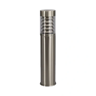 Image de Lindby luminaire extérieur Noemi (Moderne) en Gris Inox (1 lampe,à E27), borne eclairage exterieur, lumineuse pour socle