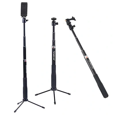 Image de Smatree SmaPole Q3 Extensible Perche avec Trépied pour GoPro Hero 5/4/3+/3/2/1/Session / Appareils Photo Compacts Téléphones cellulaires
