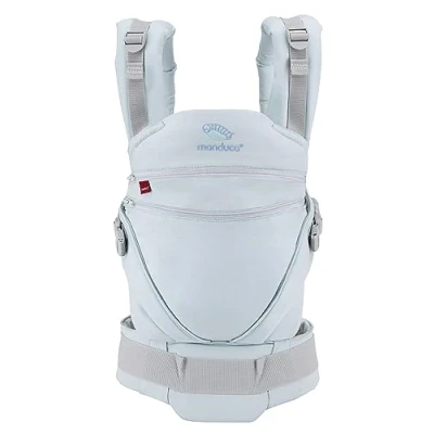 Image de manduca XT Porte Bébé &gt; Monochrome Arctic &lt; Enfant ergonomique &amp; physiologique en coton bio Largeur d&#039;assise réglable continu pour nouveau nés dès la naissance tout petits (3,5 20kg)