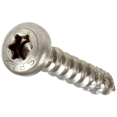 Image de Vis universelle Spax 1.4567 0207000350203, à tête plate bombée, T Star plus, 4CUT, en acier inoxydable A2, 207000400253