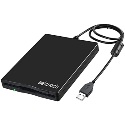 Image de Lecteur de disquettes USB Portable 3,5 Pouces 1,44 Mo, Prise en Charge PC Windows / 7/8/2000,Plug and Play