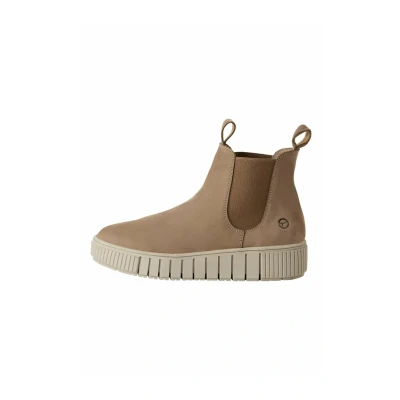 Image de Tamaris MIT Removable Bottines compensées, Femme, Taille: 37, Taupe Cuir