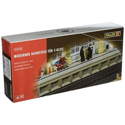 Image de FALLER 120100 Modern Platform f/C Track Ho Scale Building Kit Quai P.Voie C, F120100, Non renseigné, Taille Unique