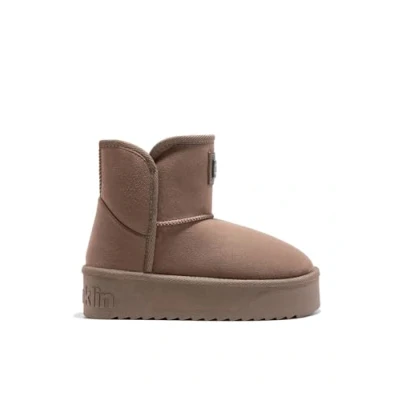 Image de D.Franklin Bottes australiennes basses pour femme Nordic V.2 Basic Low, Marron/crème., 38 EU