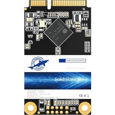 Image de DOGFISH Shark SSD MSATA 16Go Interne d&#039;un Disque à l&#039;état Solide De Bureau Portable Haute Performance Lecteur Dur (16Go MSATA)