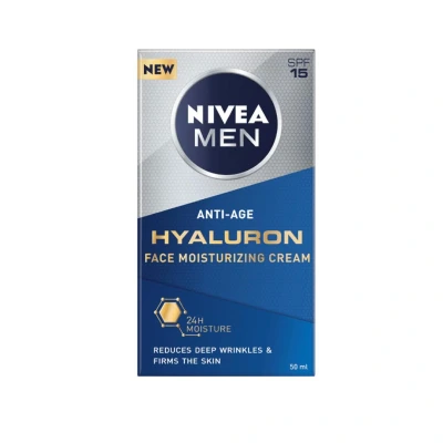 Image de Crème anti âge à l&#039;acide hyaluronique Nivea Men 50 ml