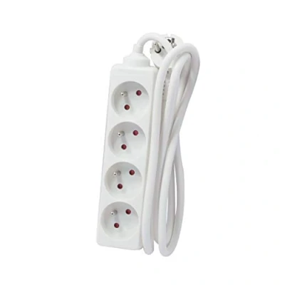 Image de CHACON Bloc multiprise Blanc 4 x 16 A 1,5m